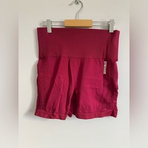 Gymshark Energy+ Seamless Shorts, Beet, Medium